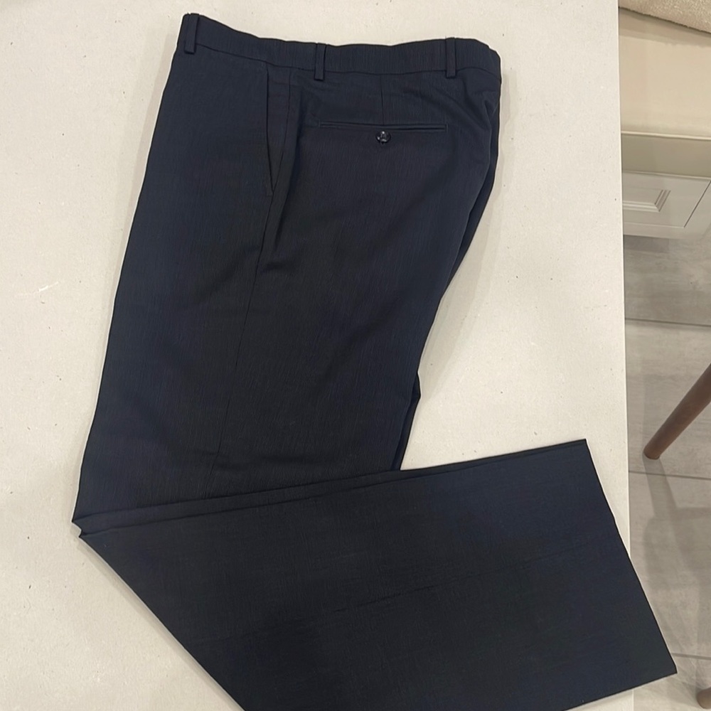 Mens Jos A Bank Traveler’s Collection navy slim fit dress pants